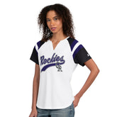 Colorado Rockies Starter Women's Game On Notch Neck T-Shirt Sale