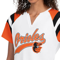 Baltimore Orioles Starter Women's Game On Notch Neck T-Shirt Lifestyle