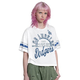 Los Angeles Dodgers Starter Women's Cropped Hurry Up Offense T-Shirt discount