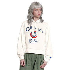Chicago Cubs Starter Women's Baseline Hoodie Sweatshirt Online