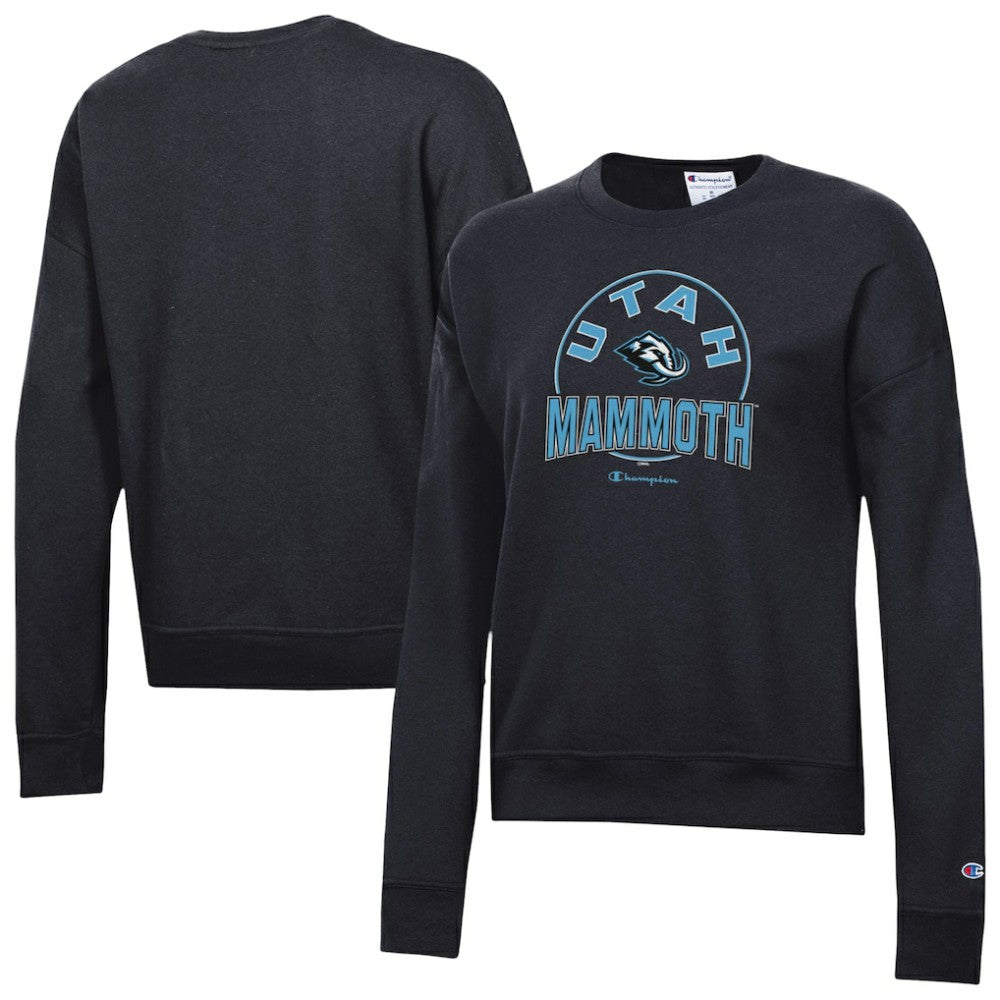 Utah Mammoth - Champion Women's Powerblend Fleece Sweatshirt Black