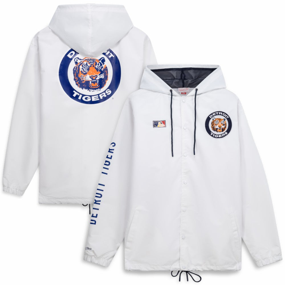 Detroit Tigers Mitchell & Ness Big & Tall Full-Snap Hooded Jacket Near Me