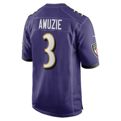 Chidobe Awuzie Baltimore Ravens Team Game Jersey Purple - Nike