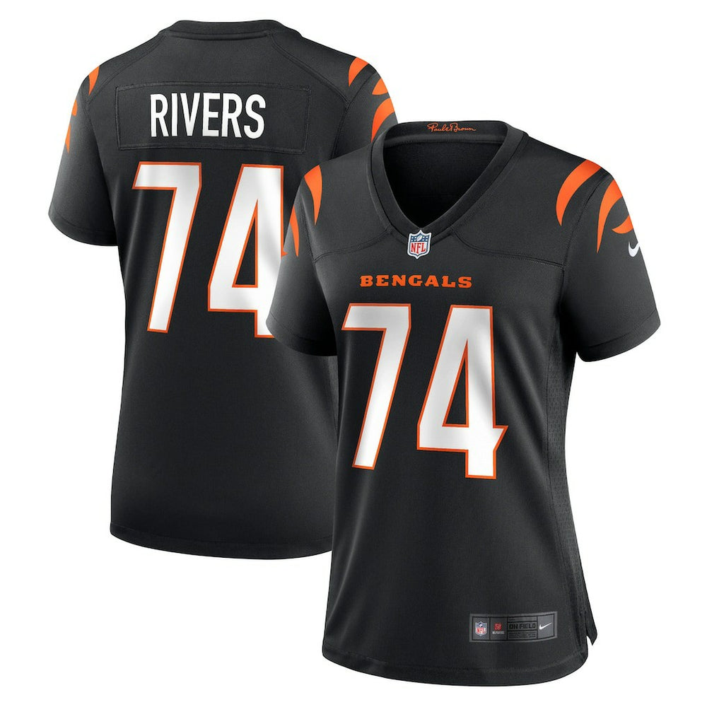 Jalen Rivers Cincinnati Bengals Women's Team Game Jersey Black - Nike