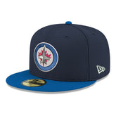 Winnipeg Jets - New Era Core Logo Two-Tone 59FIFTY Fitted Hat Navy