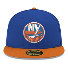 New York Islanders - New Era Core Logo Two-Tone 59FIFTY Fitted Hat Blue