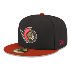 Ottawa Senators - New Era Core Logo Two-Tone 59FIFTY Fitted Hat Black