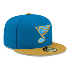 St. Louis Blues - New Era Core Logo Two-Tone 59FIFTY Fitted Hat Blue