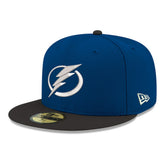 Tampa Bay Lightning - New Era Core Logo Two-Tone 59FIFTY Fitted Hat Blue