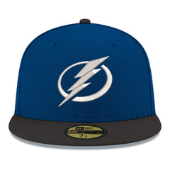 Tampa Bay Lightning - New Era Core Logo Two-Tone 59FIFTY Fitted Hat Blue