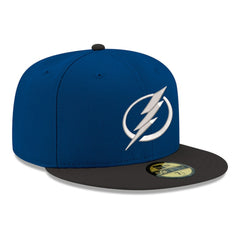 Tampa Bay Lightning - New Era Core Logo Two-Tone 59FIFTY Fitted Hat Blue