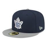 Toronto Maple Leafs - New Era Core Logo Two-Tone 59FIFTY Fitted Hat Navy
