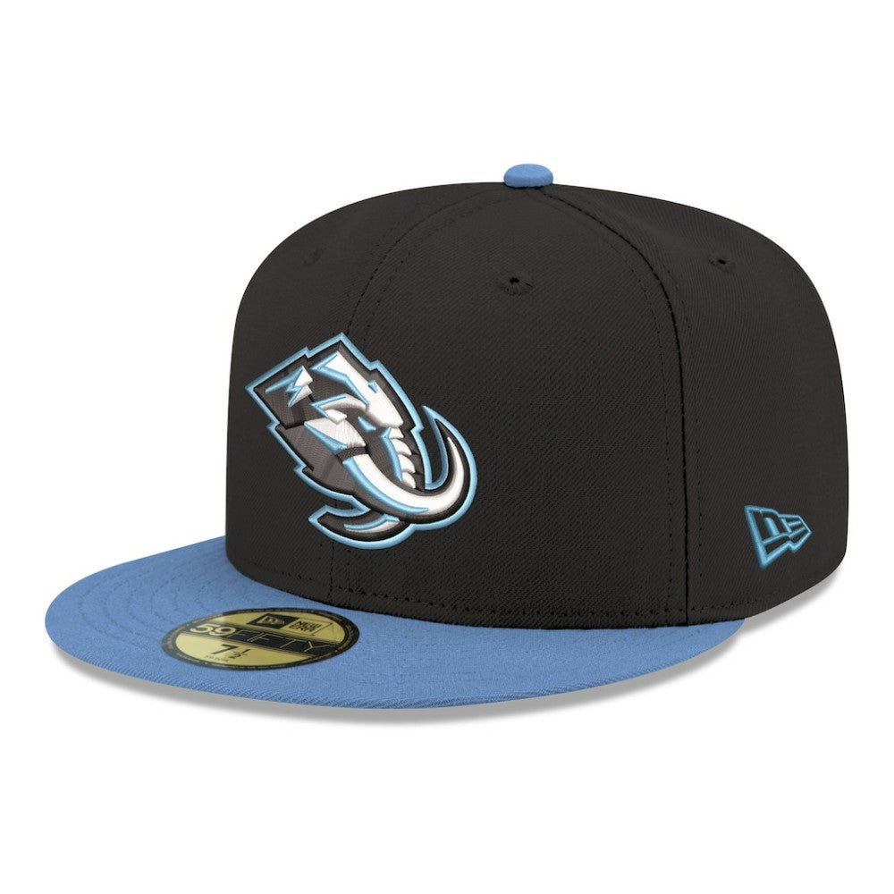 Utah Mammoth - New Era Core Logo Two-Tone 59FIFTY Fitted Hat Black