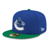 Vancouver Canucks - New Era Core Logo Two-Tone 59FIFTY Fitted Hat Blue