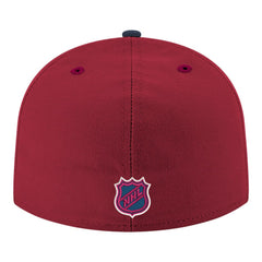 Colorado Avalanche - New Era Core Logo Two-Tone 59FIFTY Fitted Hat Burgundy