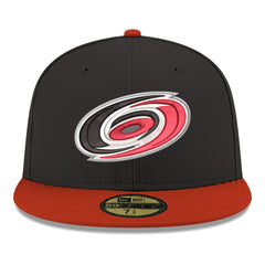 Carolina Hurricanes - New Era Core Logo Two-Tone 59FIFTY Fitted Hat Black