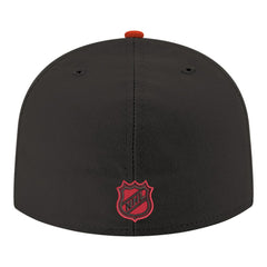 Carolina Hurricanes - New Era Core Logo Two-Tone 59FIFTY Fitted Hat Black
