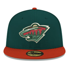 Minnesota Wild - New Era Core Logo Two-Tone 59FIFTY Fitted Hat Green