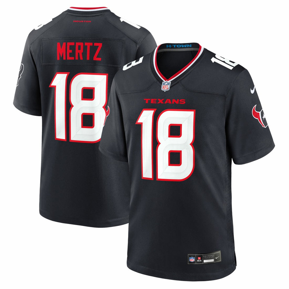 Graham Mertz Houston Texans Team Game Jersey Navy - Nike
