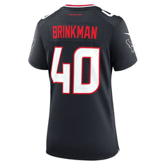 Austin Brinkman Houston Texans Women's Team Game Jersey Navy - Nike