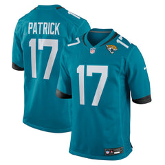 Tim Patrick Jacksonville Jaguars Team Game Jersey Teal - Nike