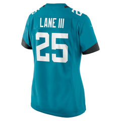 Rayuan Lane III Jacksonville Jaguars Women's Team Game Jersey Teal - Nike