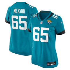 Patrick Mekari Jacksonville Jaguars Women's Team Game Jersey Teal - Nike
