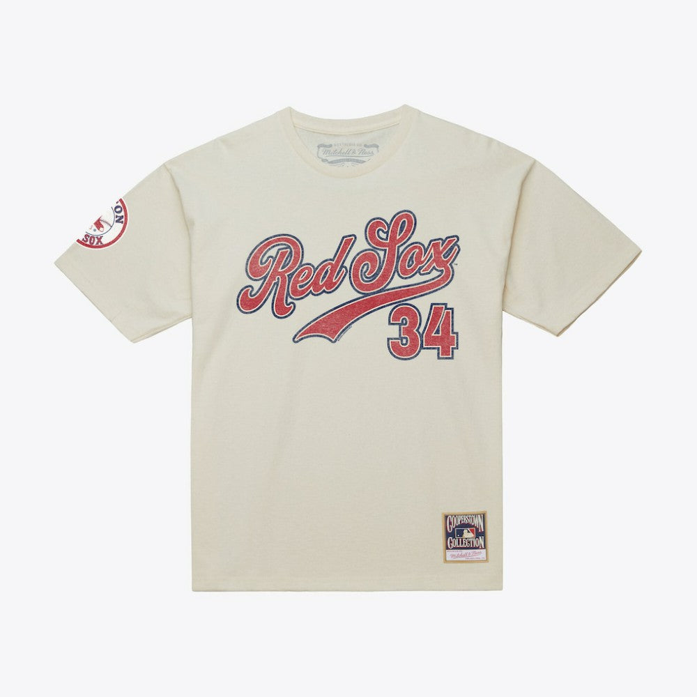 David Ortiz Boston Red Sox Mitchell & Ness Cooperstown Collection Throwback Name & Number T-Shirt for sale