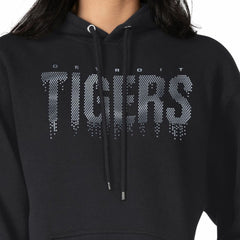 Detroit Tigers G-III 4Her by Carl Banks Women's Metallic Drop Fleece Hoodie Clearance