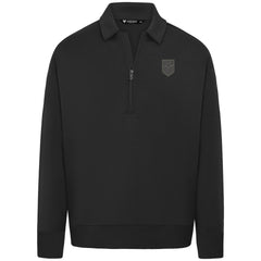 USMNT Levelwear Luxe Signature Quarter-Zip Tri-Blend Sweatshirt - Black
