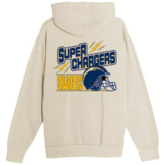Los Angeles Chargers The Wild Collective Unisex Superchargers Hoodie Cream - NFL
