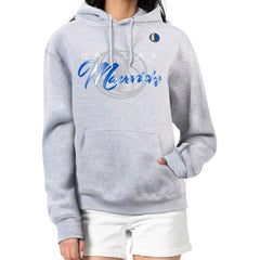 NBA - Dallas Mavericks G-III 4Her by Carl Banks Women's Shadow Logo Tri-Blend Fleece Hoodie - Gray
