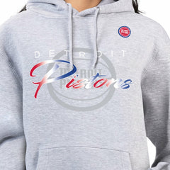NBA - Detroit Pistons G-III 4Her by Carl Banks Women's Shadow Logo Tri-Blend Fleece Hoodie - Gray