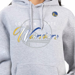 NBA - Golden State Warriors G-III 4Her by Carl Banks Women's Shadow Logo Tri-Blend Fleece Hoodie - Gray