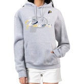 NBA - Indiana Pacers G-III 4Her by Carl Banks Women's Shadow Logo Tri-Blend Fleece Hoodie - Gray