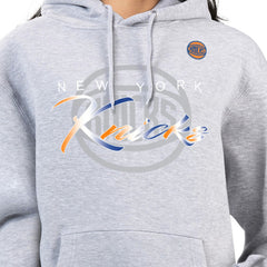 NBA - New York Knicks G-III 4Her by Carl Banks Women's Shadow Logo Tri-Blend Fleece Hoodie - Gray