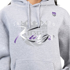 NBA - Sacramento Kings G-III 4Her by Carl Banks Women's Shadow Logo Tri-Blend Fleece Hoodie - Gray