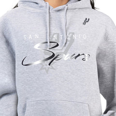 NBA - San Antonio Spurs G-III 4Her by Carl Banks Women's Shadow Logo Tri-Blend Fleece Hoodie - Gray