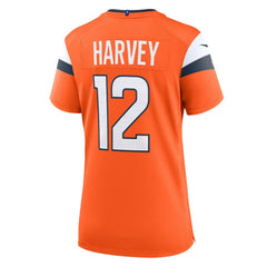 RJ Harvey Denver Broncos Women's Team Game Jersey Orange - Nike