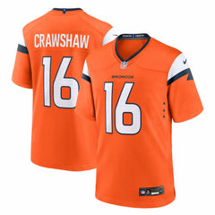 Jeremy Crawshaw Denver Broncos Team Game Jersey Orange - Nike