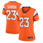 Jahdae Barron Denver Broncos Women's Team Game Jersey Orange - Nike