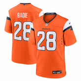 Tyler Badie Denver Broncos Team Game Jersey Orange - Nike