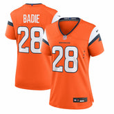 Tyler Badie Denver Broncos Women's Team Game Jersey Orange - Nike