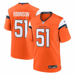 Que Robinson Denver Broncos Team Game Jersey Orange - Nike