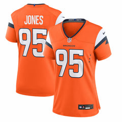 Sai'vion Jones Denver Broncos Women's Team Game Jersey Orange - Nike