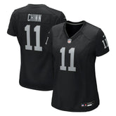 Jeremy Chinn Las Vegas Raiders Women's Team Game Jersey Black - Nike