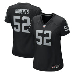 Elandon Roberts Las Vegas Raiders Women's Team Game Jersey Black - Nike