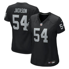 Brennan Jackson Las Vegas Raiders Women's Team Game Jersey Black - Nike