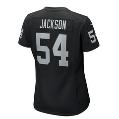 Brennan Jackson Las Vegas Raiders Women's Team Game Jersey Black - Nike