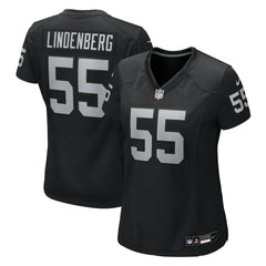 Cody Lindenberg Las Vegas Raiders Women's Team Game Jersey Black - Nike